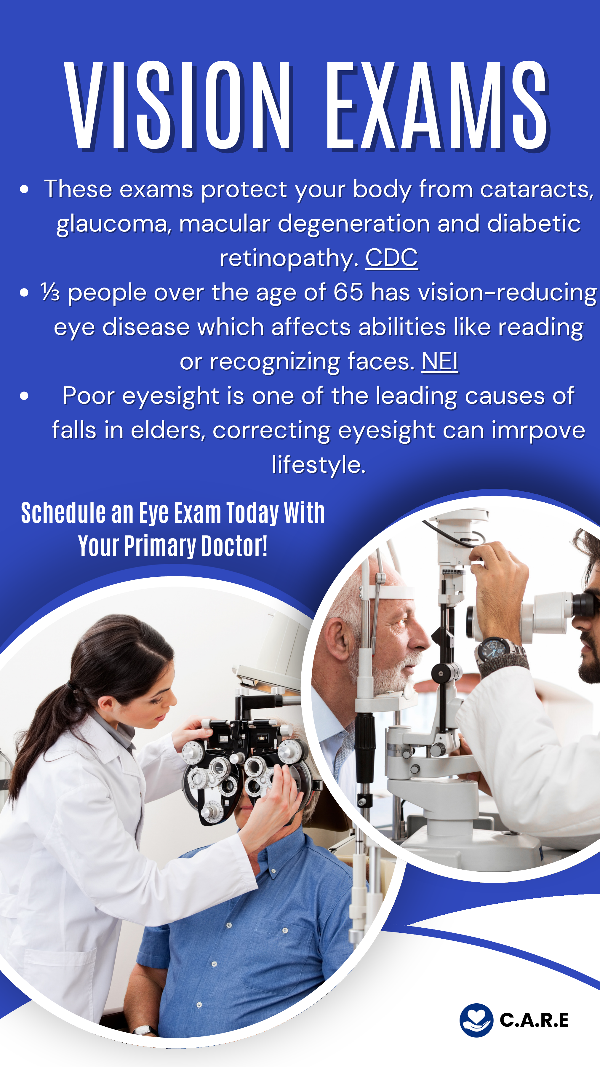 Vision Exams poster preview
